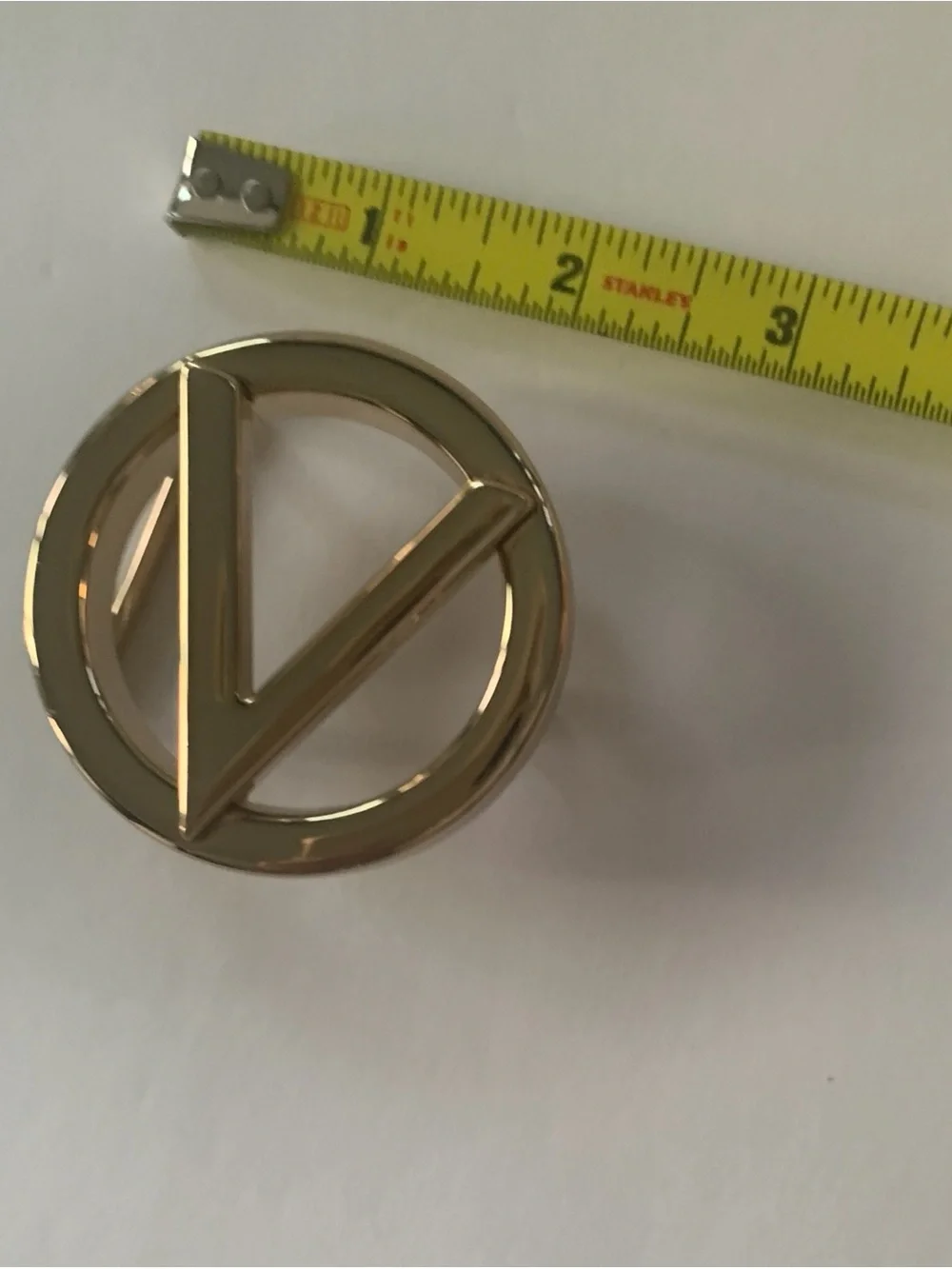 Authentic Valentino Gold Belt Buckle V Monogram - Picture 3 of 7